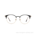 Stainless Steel Eyeglasses Unisex Vintage Round Metal Frame Glasses